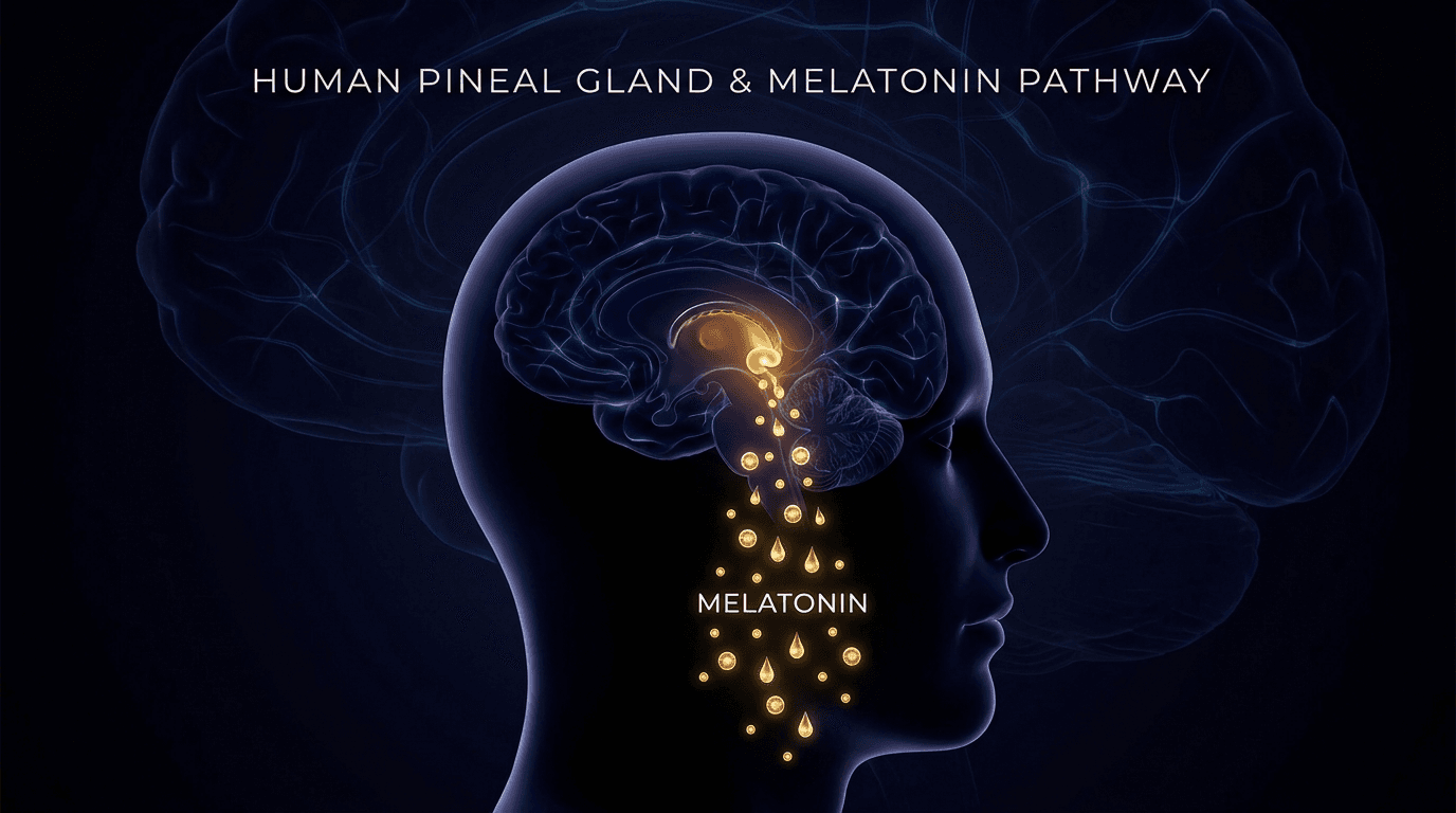 Brain neurohormone signaling visualization — melanocortin pathway activation